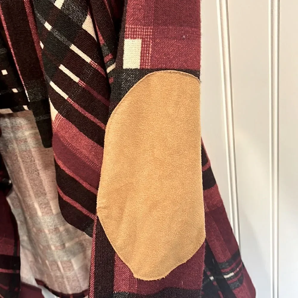 12PM by Mori Ami striped open front cardigan